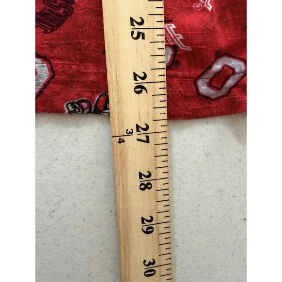 Ohio State Buckeyes Hawaiian Shirt Mens Medium Short Sleeve Rayon Button Up - Picture 6 of 6